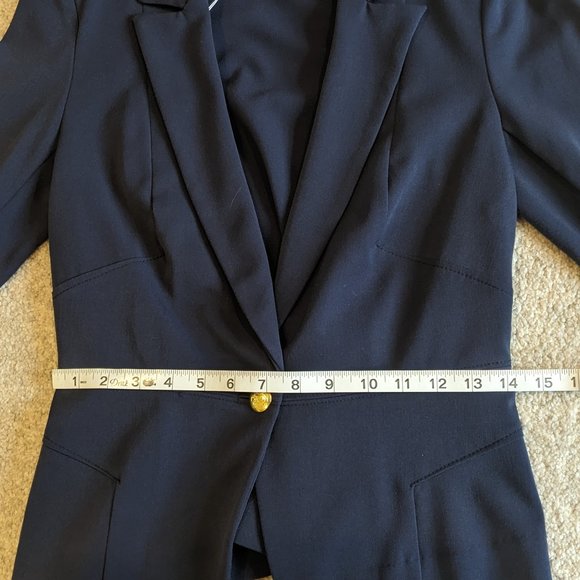 NWOT INC International Concepts Navy Blazer Single Button Suit Jacket size small - Picture 7 of 8